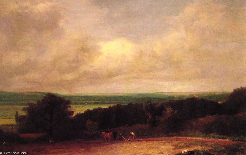 Landscape Ploughing Scene In Suffolk — Джон Констабл