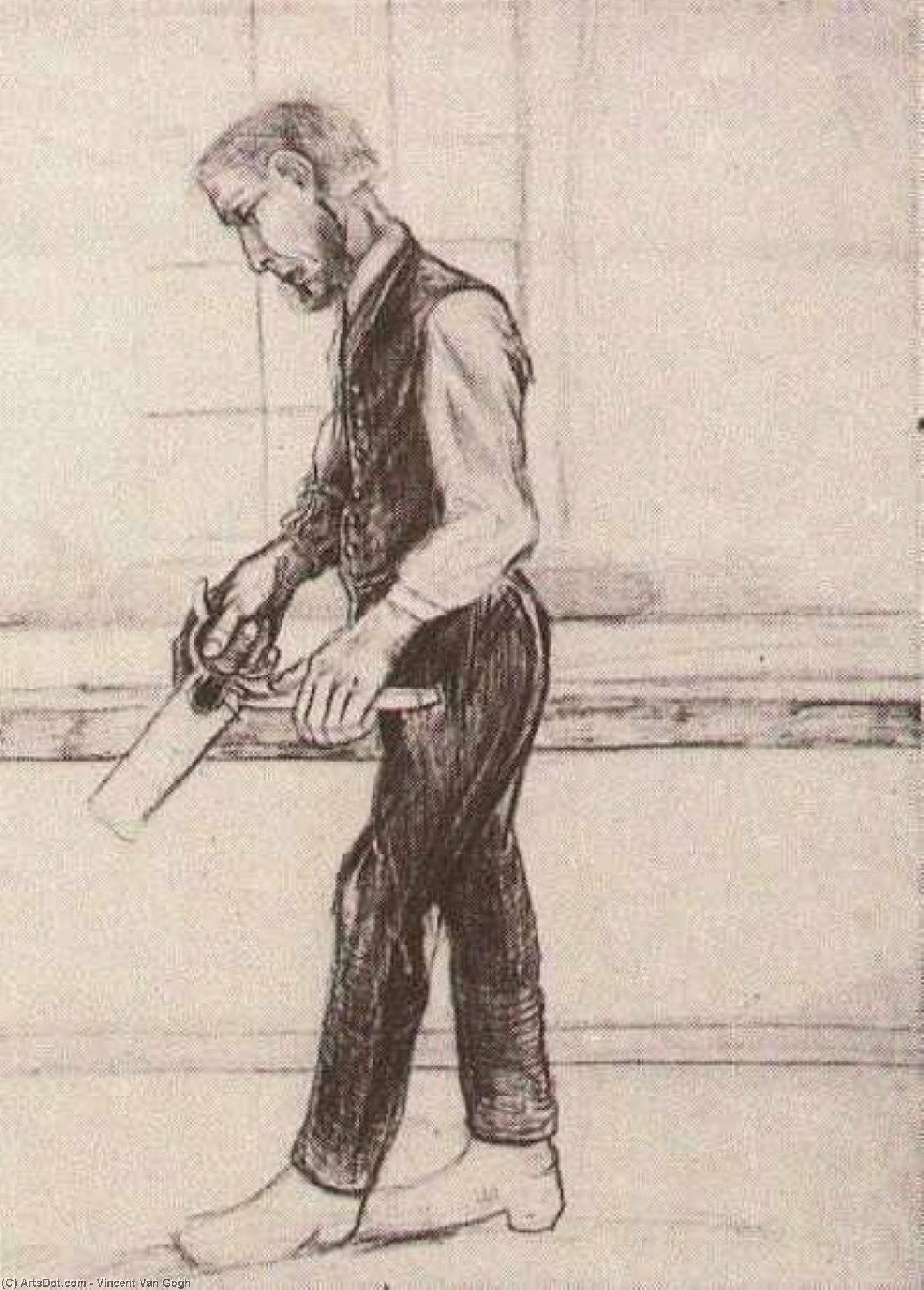 Hombre Con Sierra — Vincent Willem Van Gogh