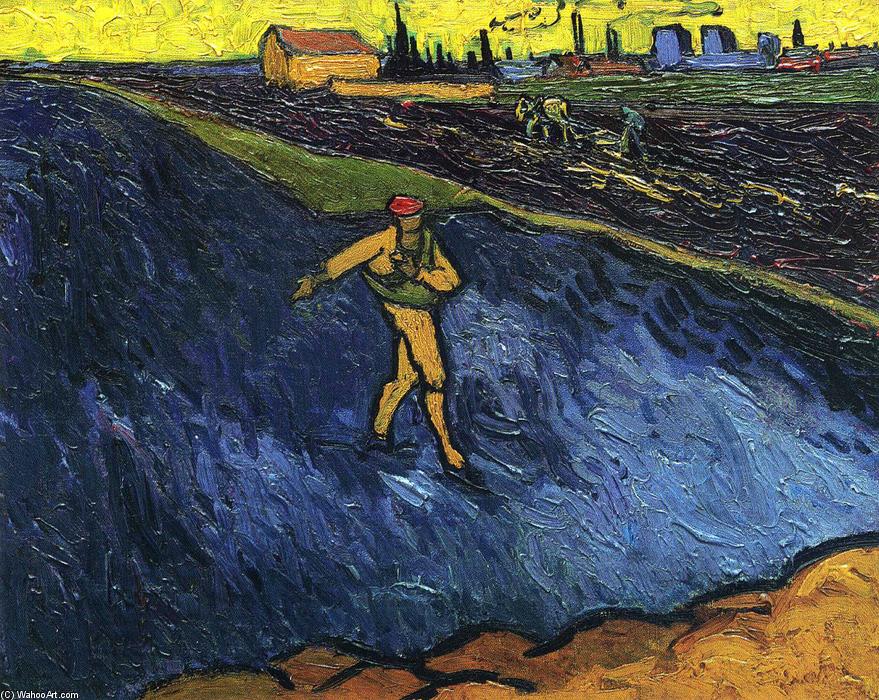 The Sower Outskirts Of Arles In The Background — Vincent Willem Van Gogh