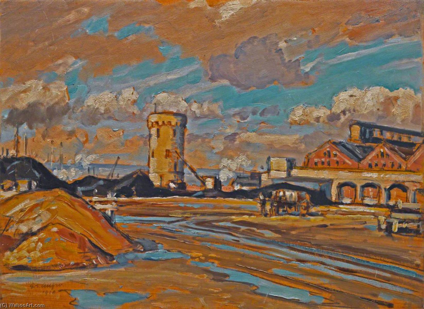 A Corner Of A Dockyard — Geoffrey Stephen Allfree