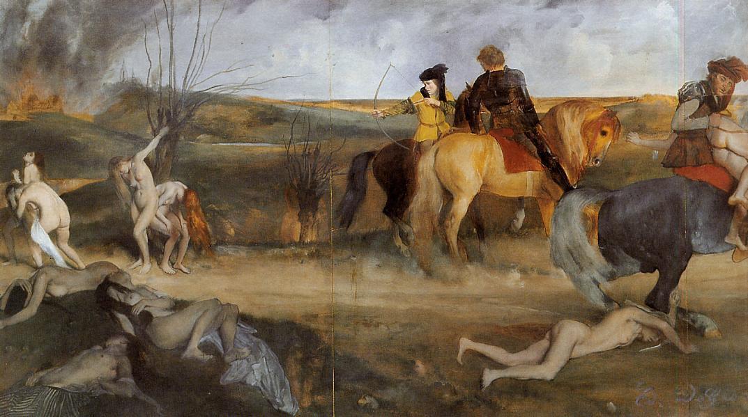 Scene Of War In The Middle Ages — Edgar Degas