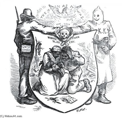 The White League And The Ku Klux Klan — Thomas Nast