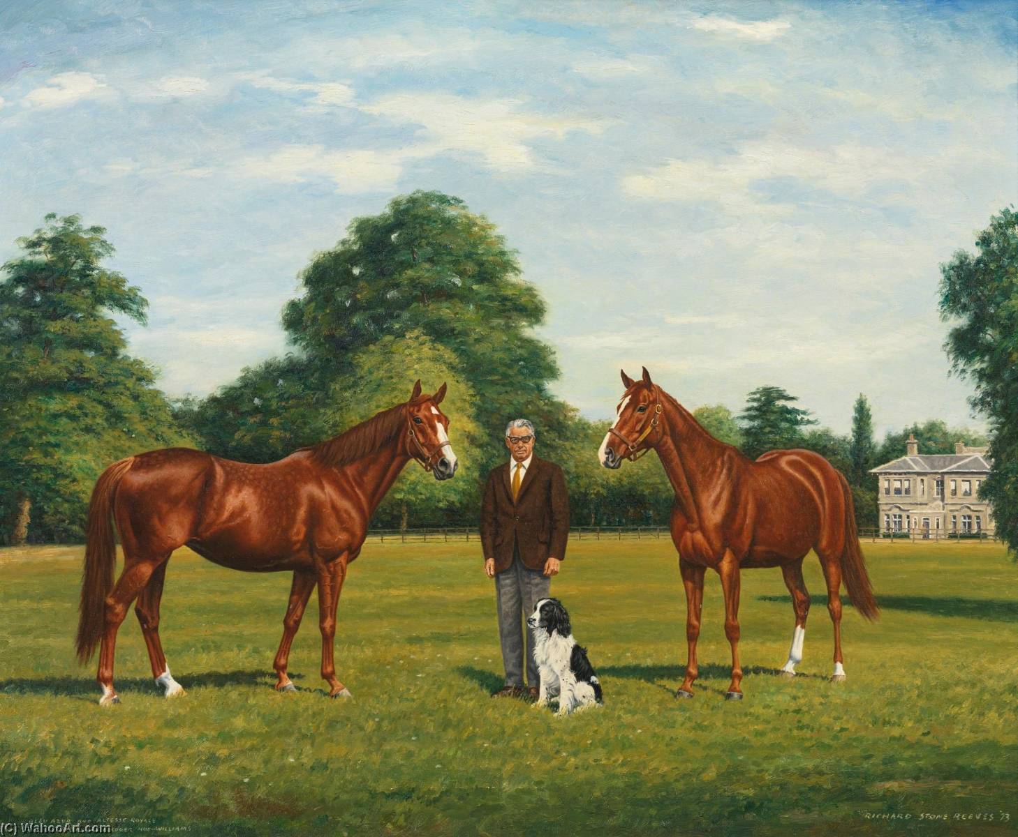 Altesse Royale And Bleu Azur With Col. F. Roger Hue Williams — Richard Stone Reeves