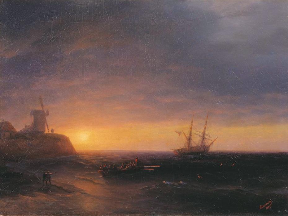 Sunset At Sea — Иван Константинович Айвазовский