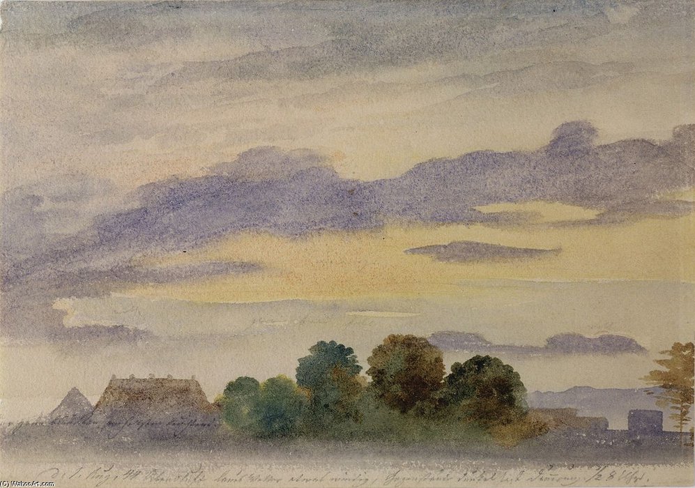 Landschaft In Der Abenddämmerung — Эрнст Фердинанд Оэме