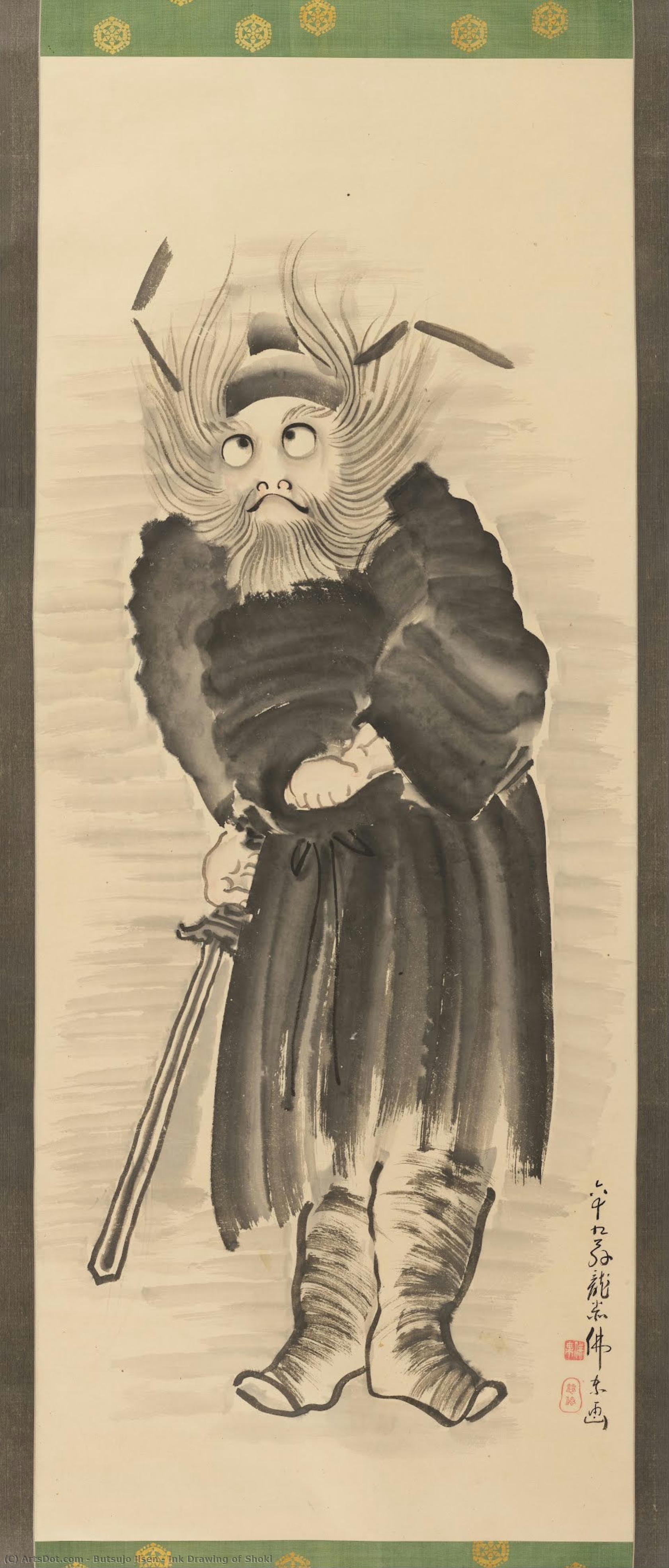 Ink Drawing Of Shoki — Butsujo Jisen
