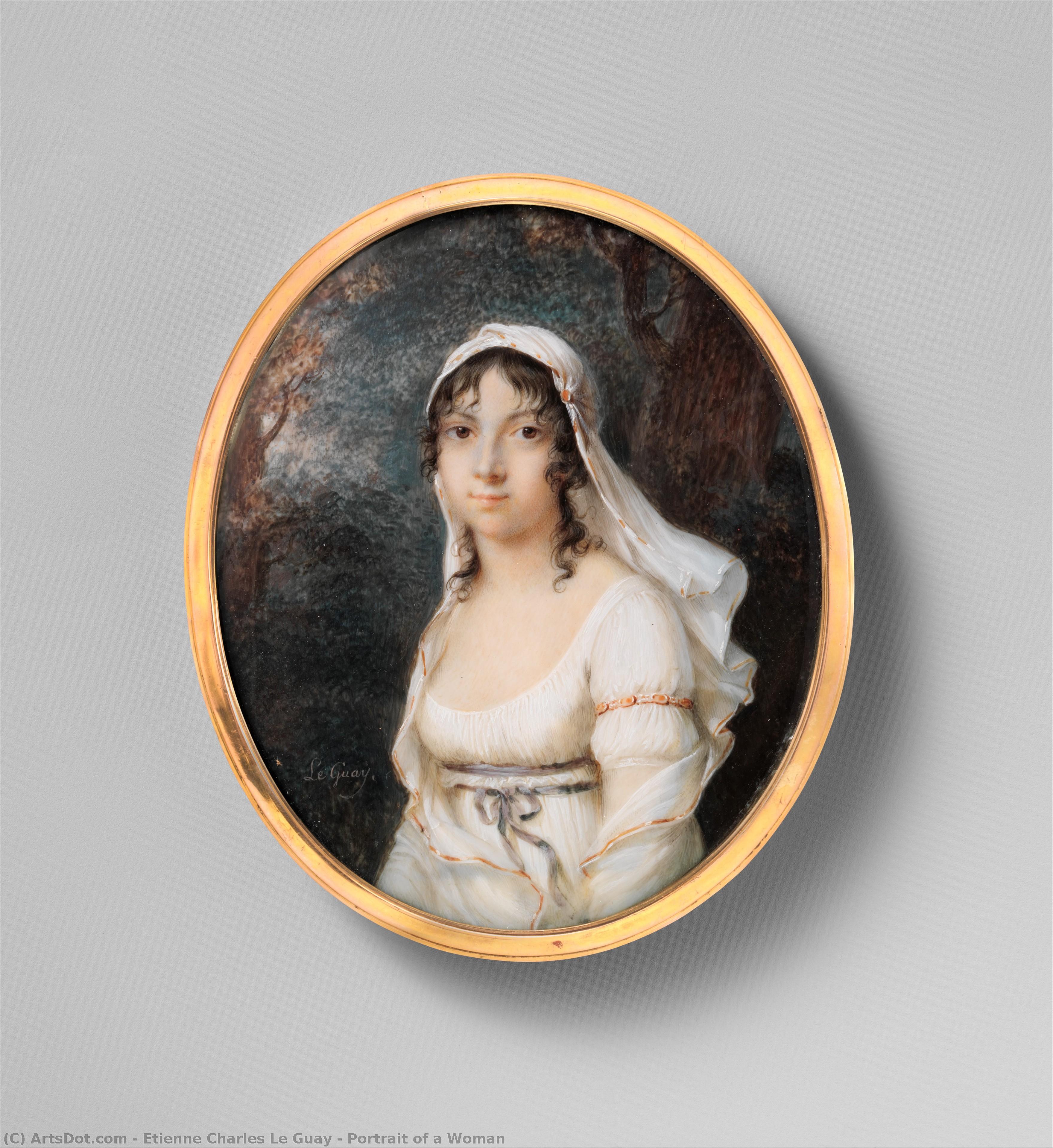 Portrait Of A Woman — Etienne Charles Le Guay