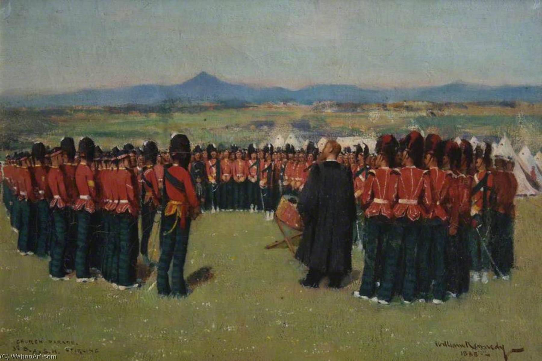 Church Parade Of The 3rd Battallion Argyll And Sutherland Highlanders — William Joseph Kennedy