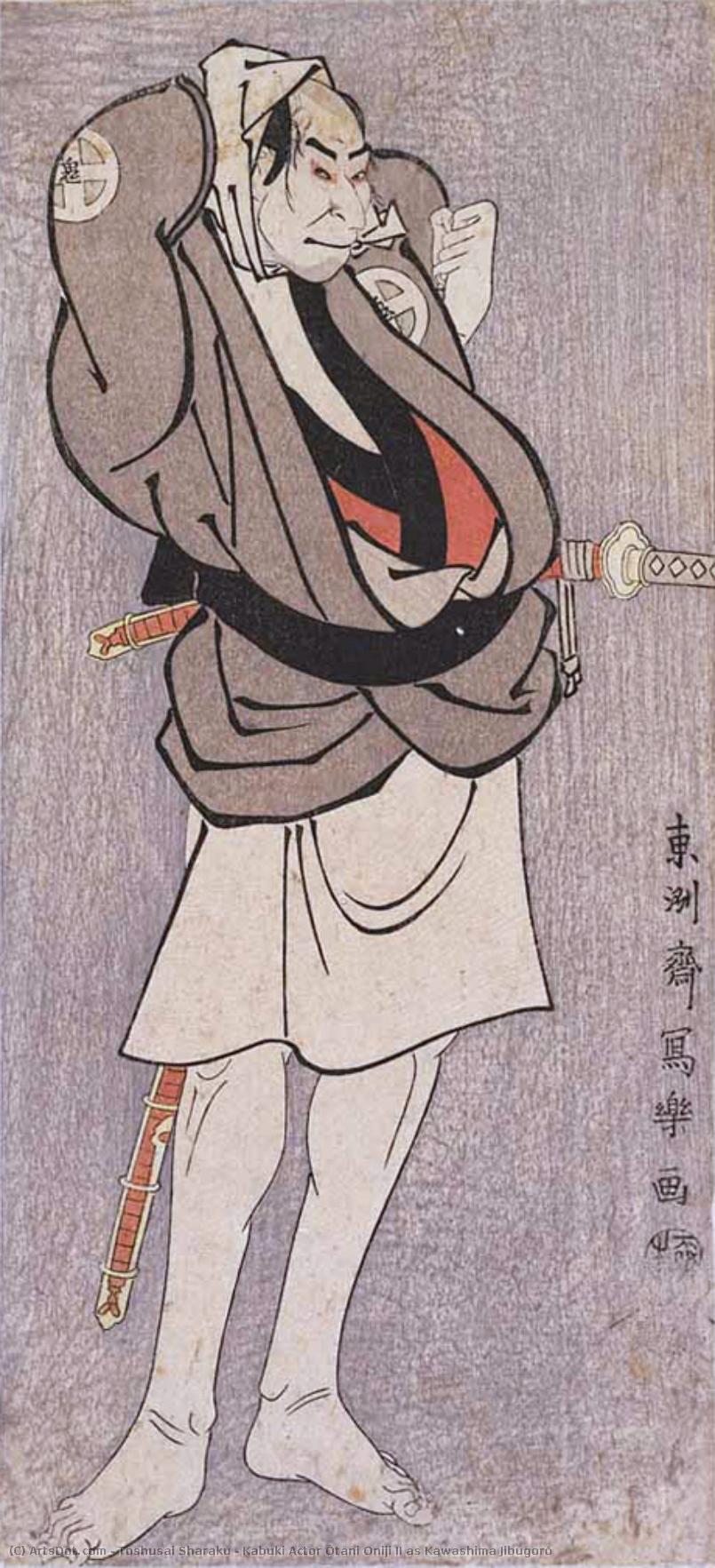 Kabuki Actor Ōtani Oniji Ii As Kawashima Jibugorō — Toshusai Sharaku
