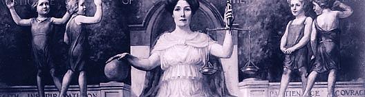 Justice Of The Law Faith And Inspiration, Patience And Courage, (painting) — Albert Henry Krehbiel