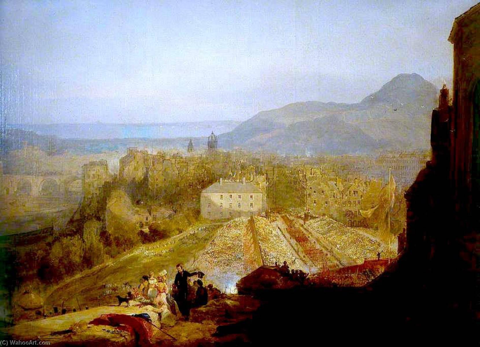 The Military Review On The Occasion Of George Iv's Visit To Edinburgh — John Wilson Ewbank