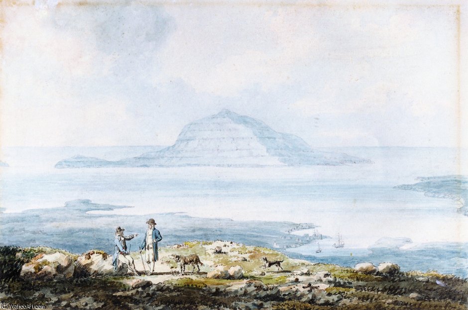 View Of The Town Of Thorshaven And The Harbour Of Frederickswaag - Faroe Islands — Edward Dayes
