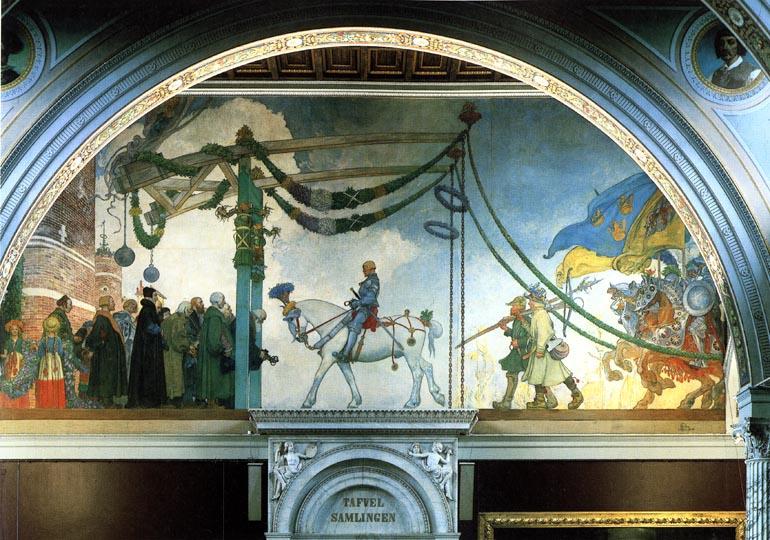 Gustav Vasa's Triumphal Entry Into Stockholm — Carl Larsson