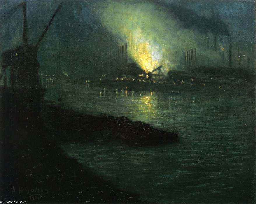 J - L Mills Along The Minongahela River — Aaron Harry Gorson