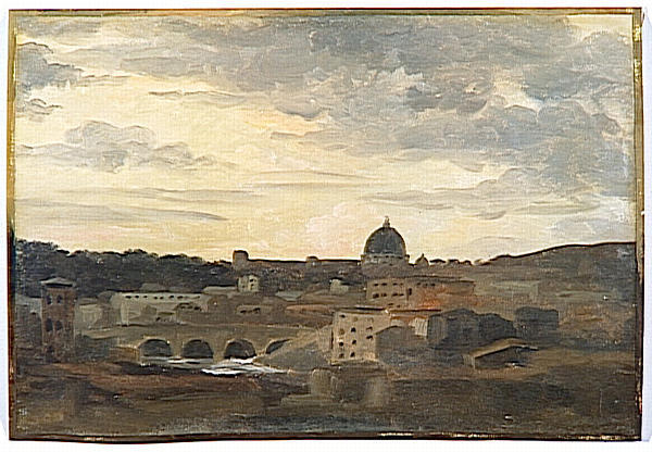 Vue De Rome Le Soir — Pierre-henri De Valenciennes
