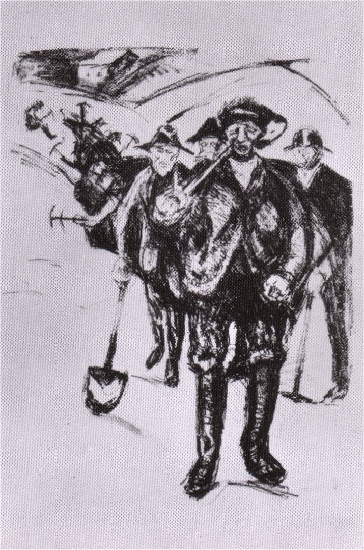 Snow Shovelers — Edvard Munch