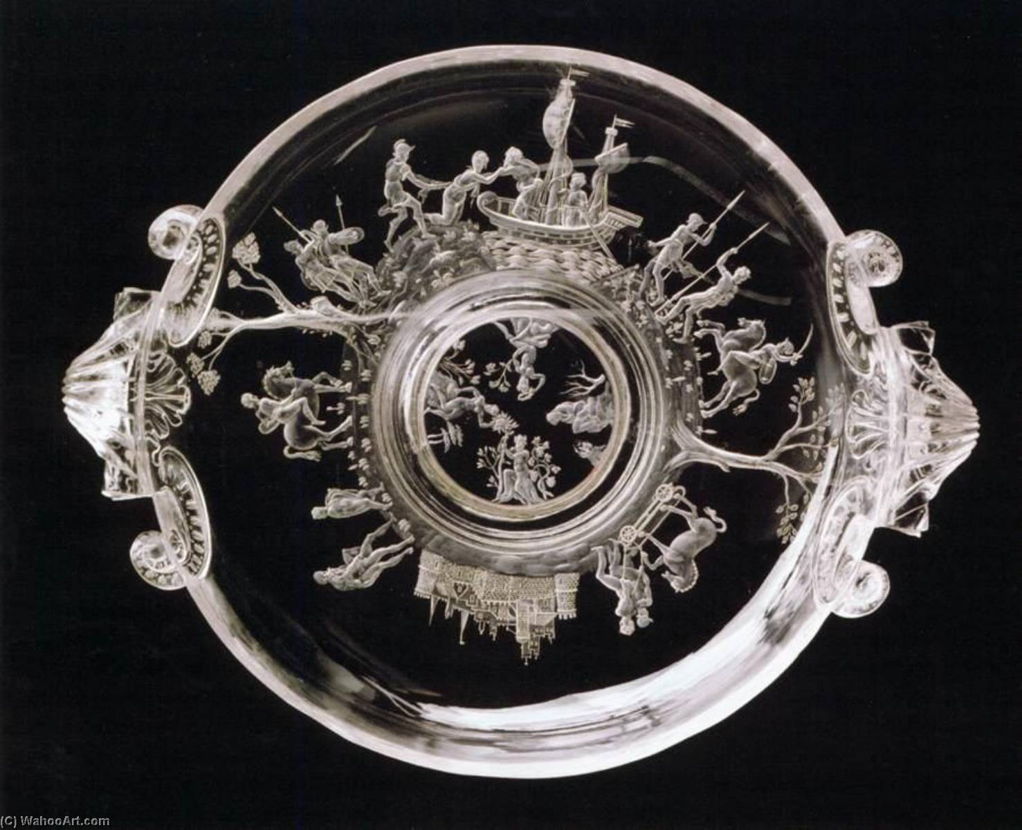 Bowl With Scenes From The Trojan Saga — Saracchi Brothers