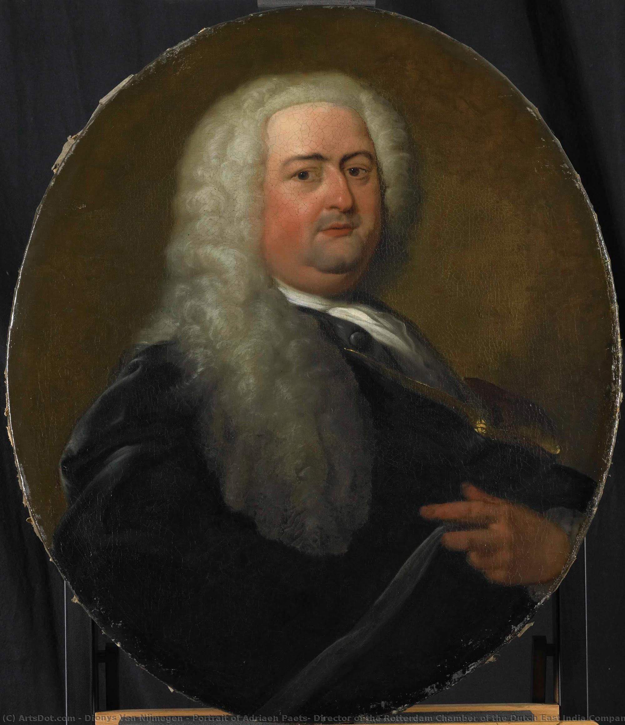 Portrait Of Adriaen Paets, Director Of The Rotterdam Chamber Of The Dutch East India Company, Elected 1734, Dionys Van Nijmegen, 1734 - 1765 — Dionys Van Nijmegen