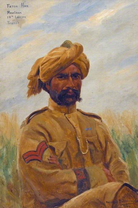 Fateh Han, Musulman 18th Lancers, Tuvanah — Raymond Desvarreux
