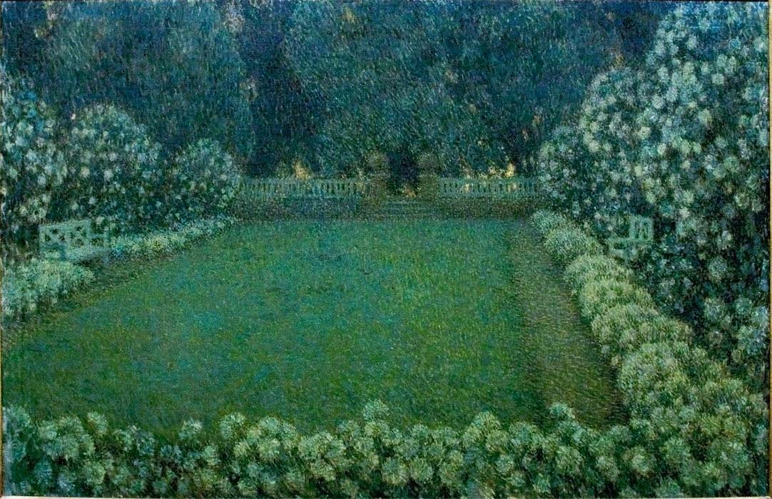 White Garden In Twilight — Henri Le Sidaner