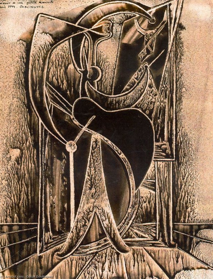 The Great Surrealist At Work — Oscar Dominguez