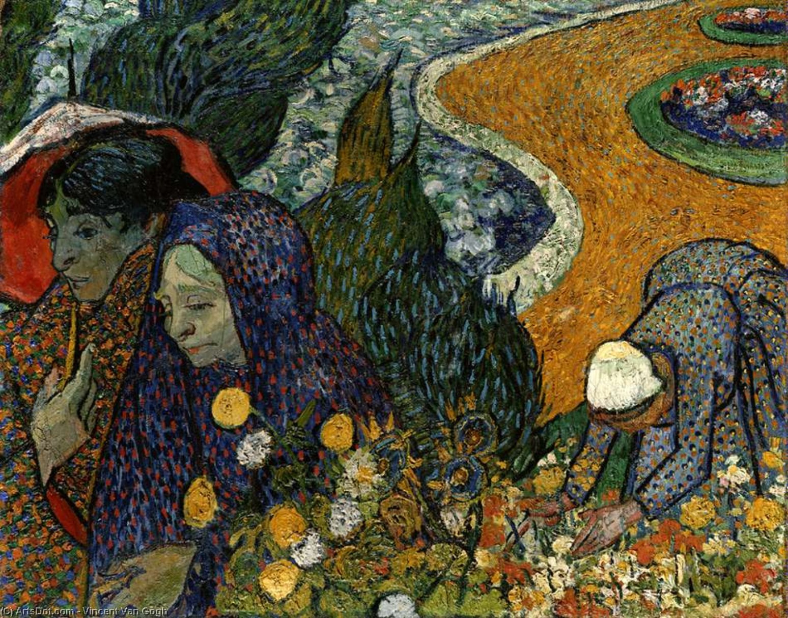Memoria Del Jardín De Etten (las Damas De Arles), - (18) — Vincent Willem Van Gogh