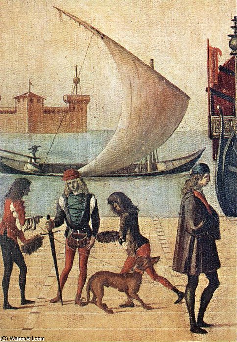 Arrival Of The English Ambassadors (detail - ) — Vittore Carpaccio