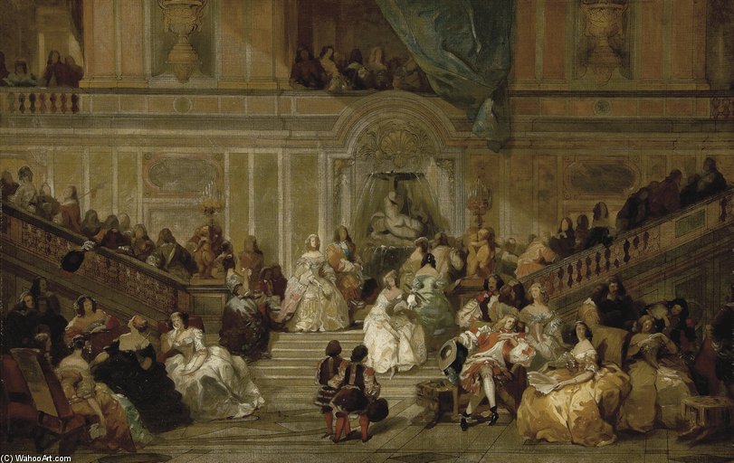 Ambassadors Of The Stairs At Versailles — Eugene Louis Lami