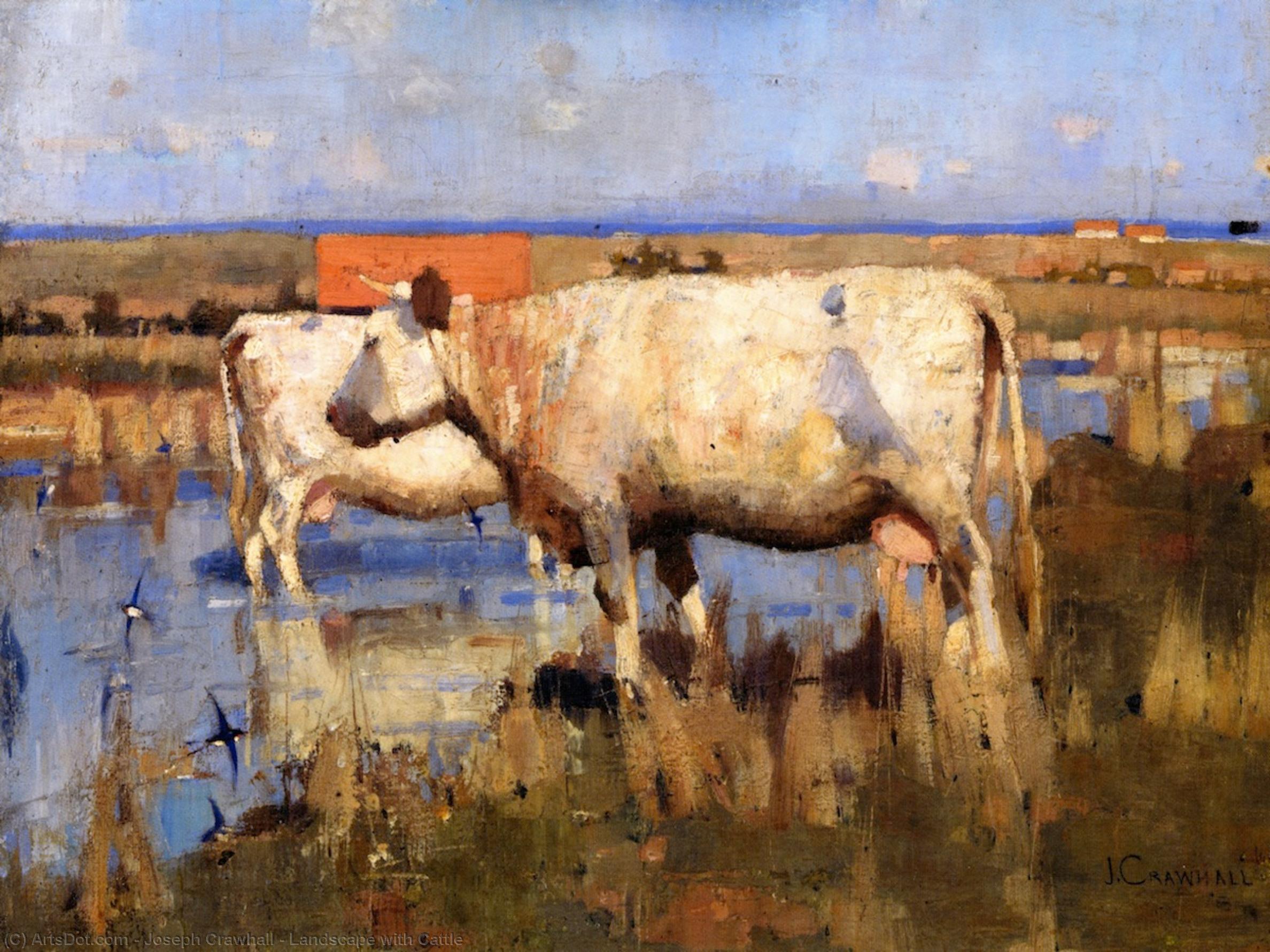 Landscape With Cattle — Džozef Krol