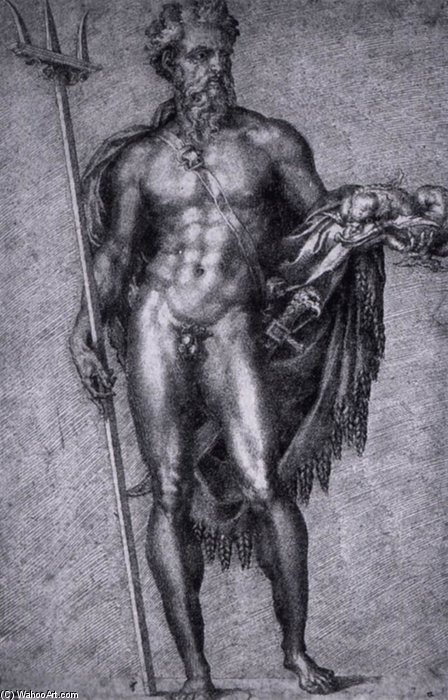 Andrea Doria As Neptune_2 — Bartolommeo Brandini (baccio Bandinelli)