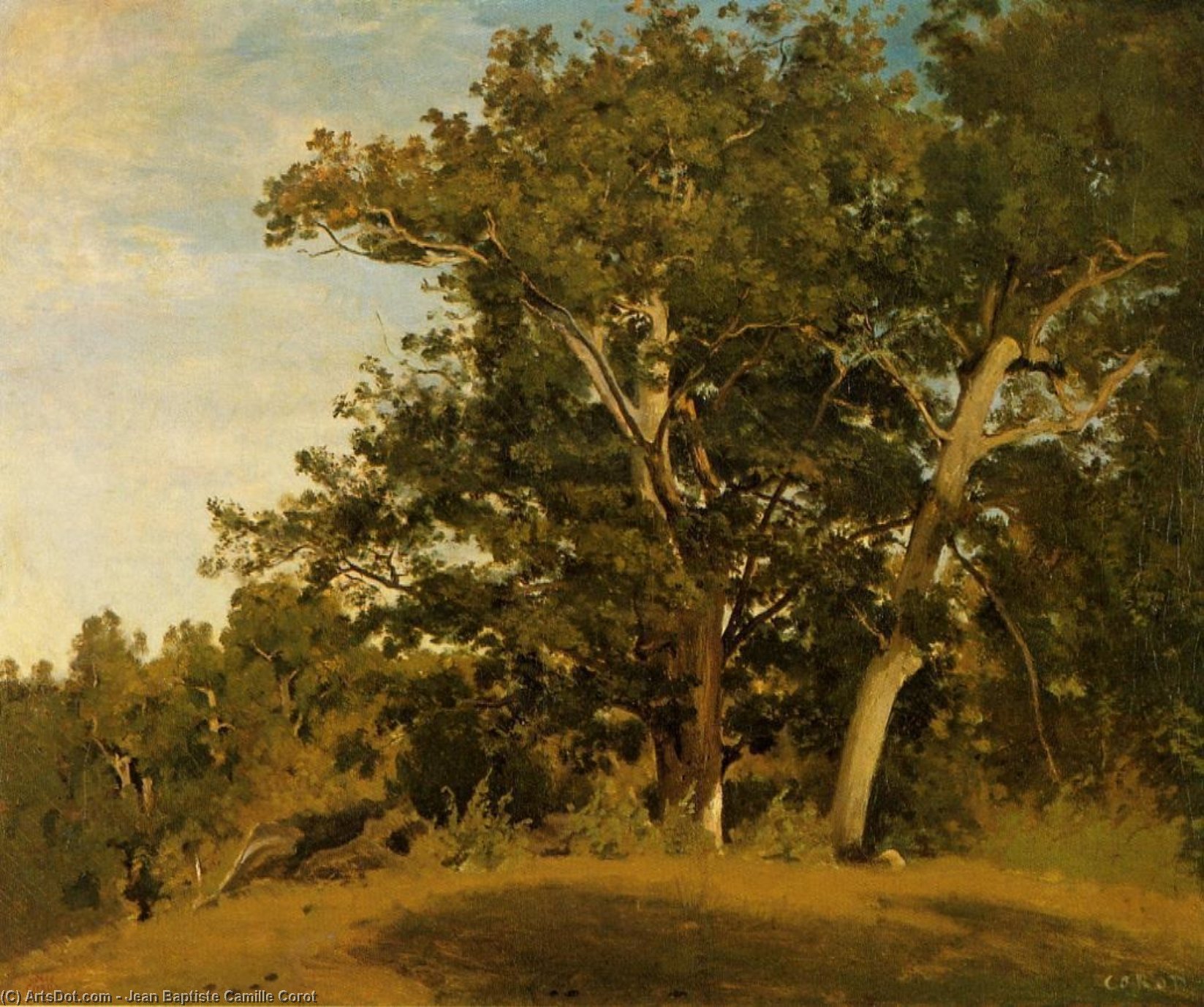 Fountainebleau - Aux Georges D'apremont — Jean-baptiste-camille Corot