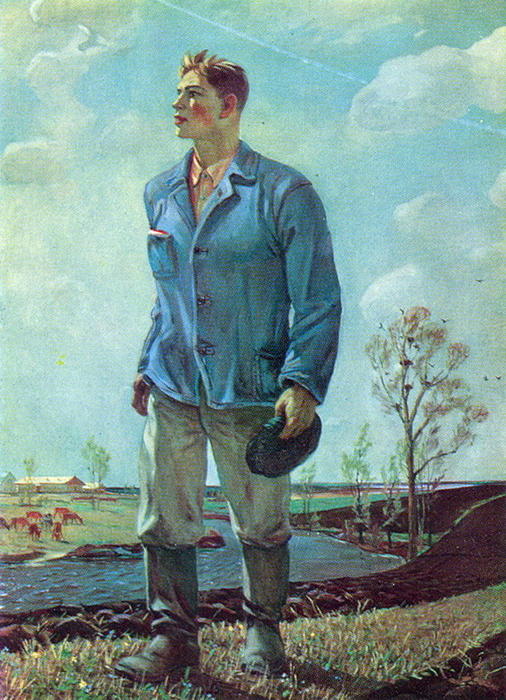 Tractor-driver — Aleksandr Deyneka