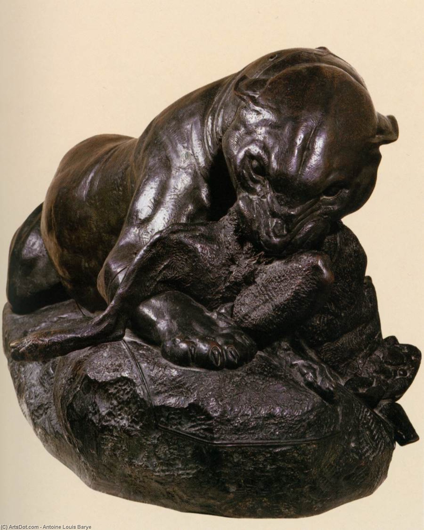 Jaguar Devouring A Hare — Antoine-louis Barye