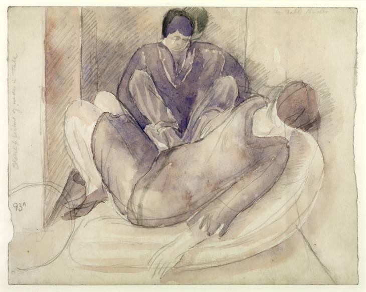 Study For Double Nude Portrait. The Artist And His Second Wife — Sir Stanley Spencer