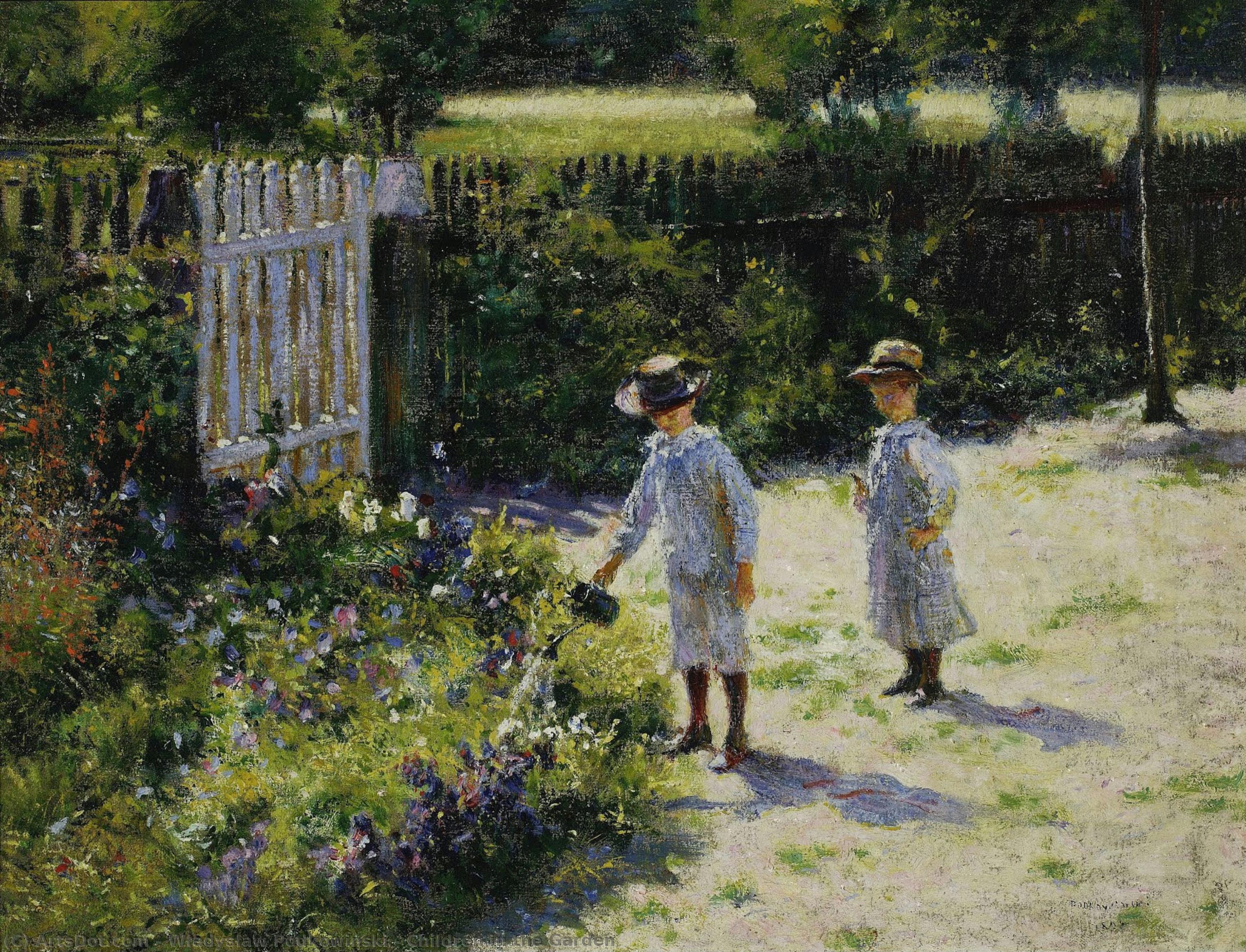 Children In The Garden — Władysław Podkowiński