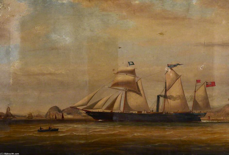 The Steamship 'earl Percy' Going Into Dumbarton — William Clark
