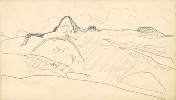 Cursory Sketch Of Mountain Landscape 7 — Nikolai Konstantinowitsch Roerich
