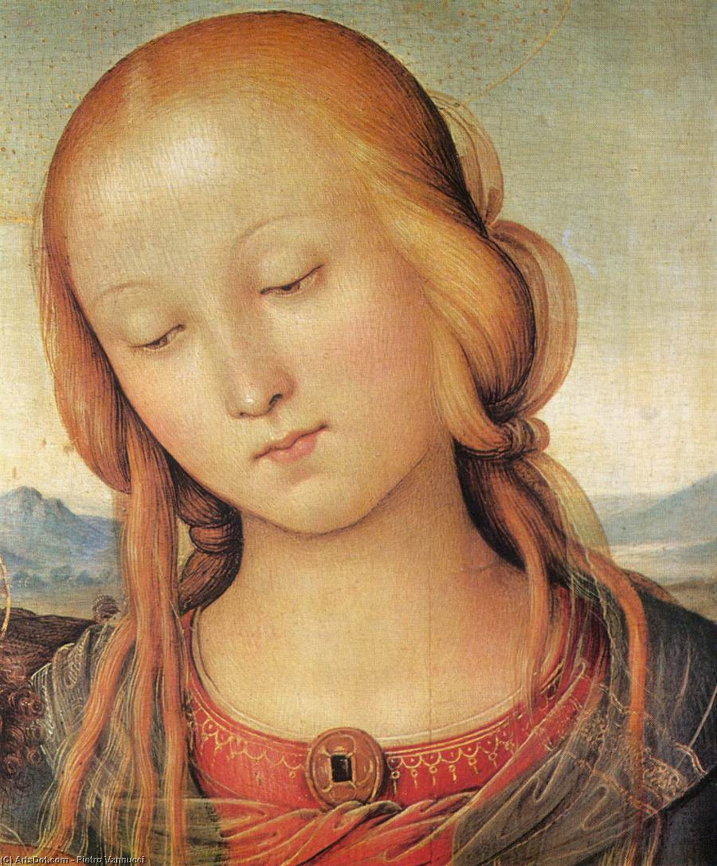 Madonna With Child And The Infant St John (detail) — Vannucci Pietro (le Perugin)