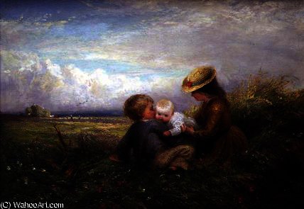 Children In A Field — Charles James Lewis