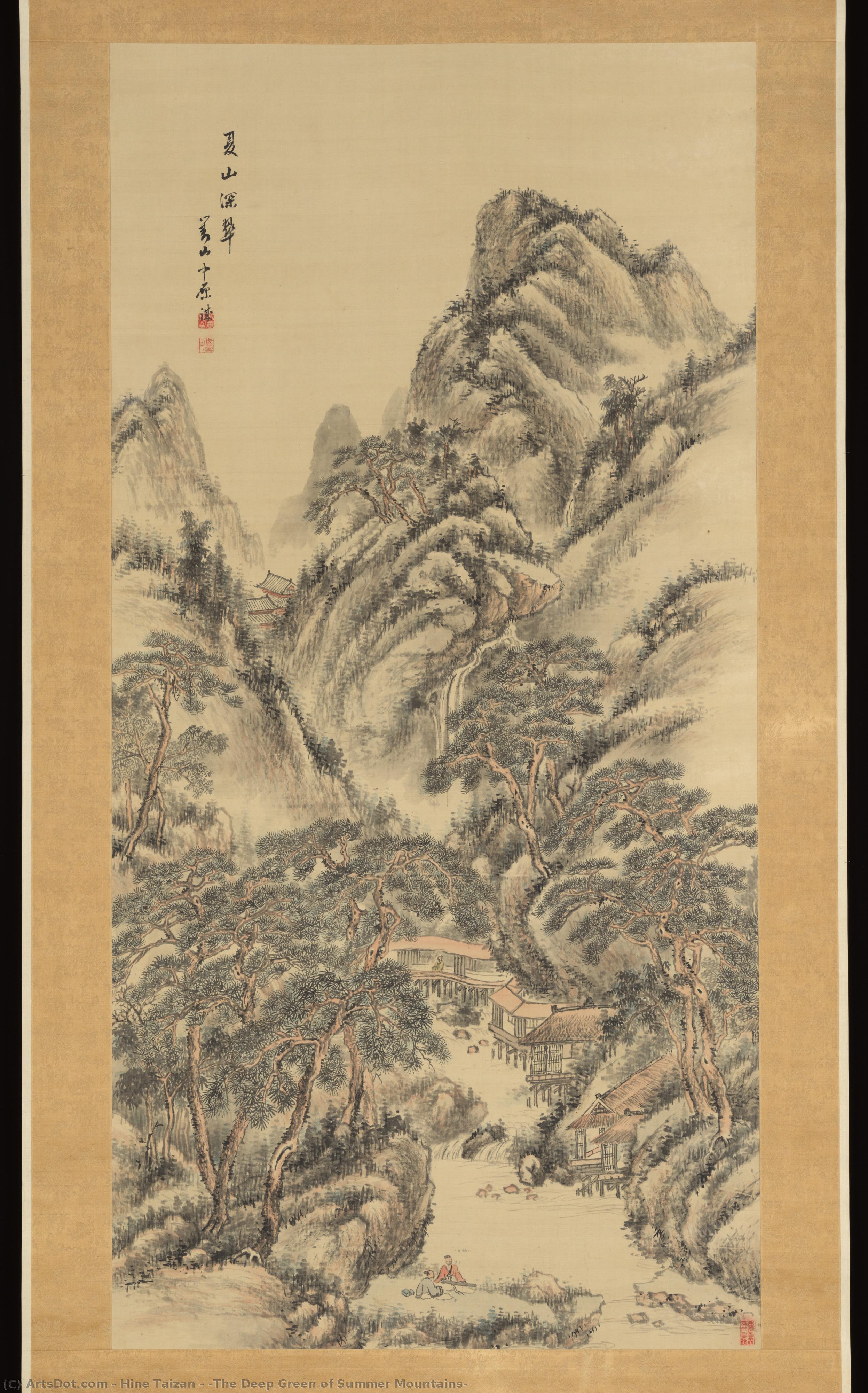 “the Deep Green Of Summer Mountains” — Hine Taizan