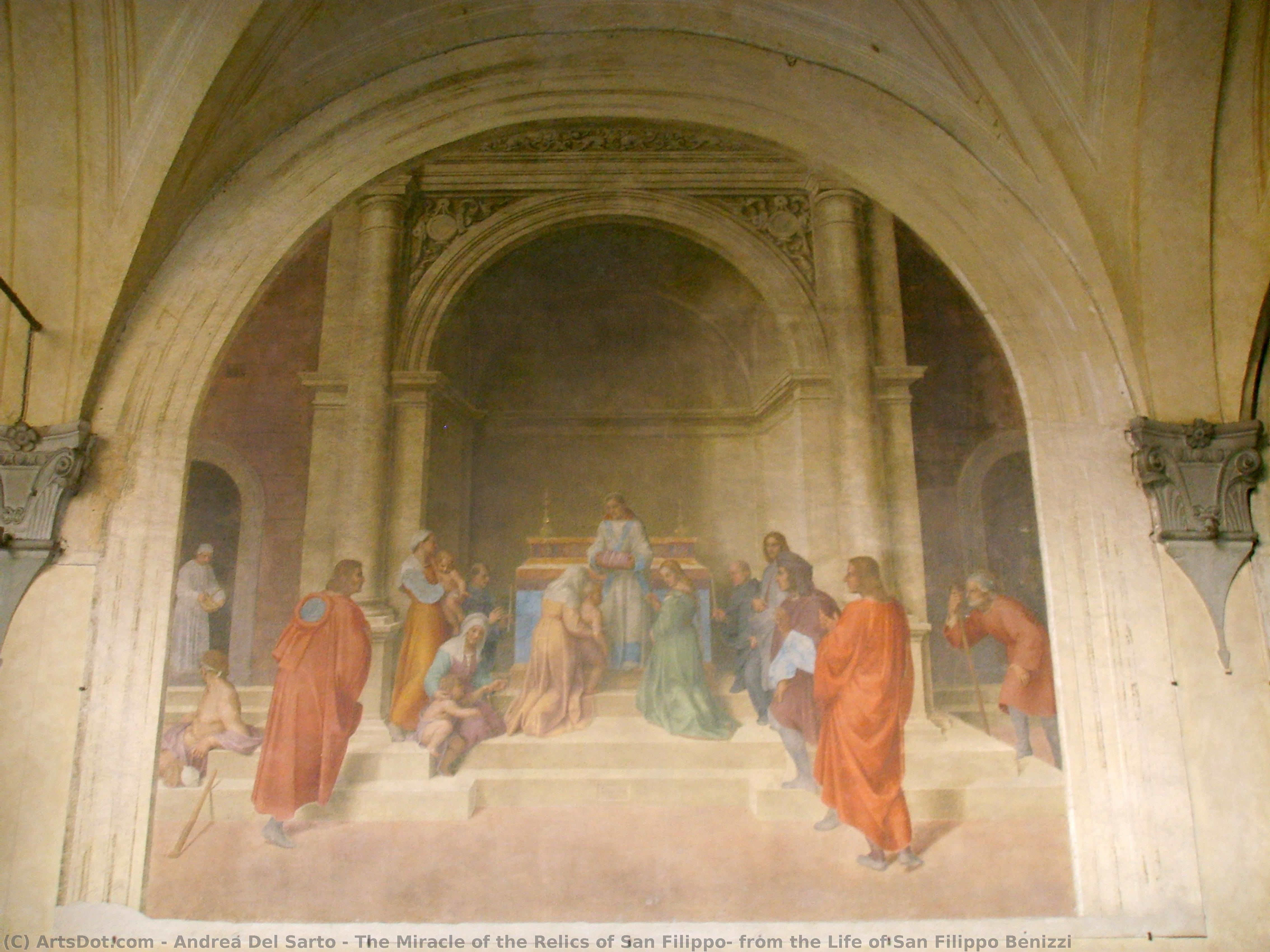 The Miracle Of The Relics Of San Filippo, From The Life Of San Filippo Benizzi — Andrea Del Sarto