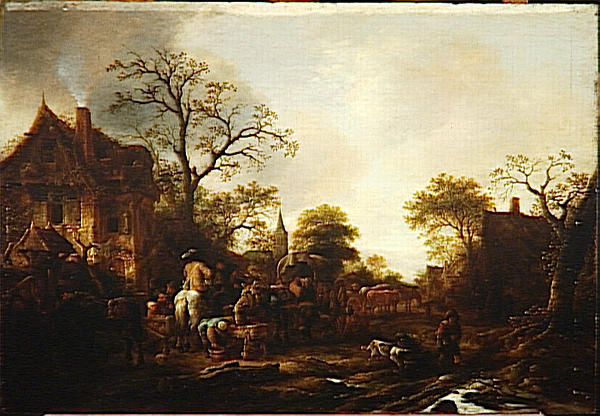 La Halte De Voyageurs — Ostade Isaack Van