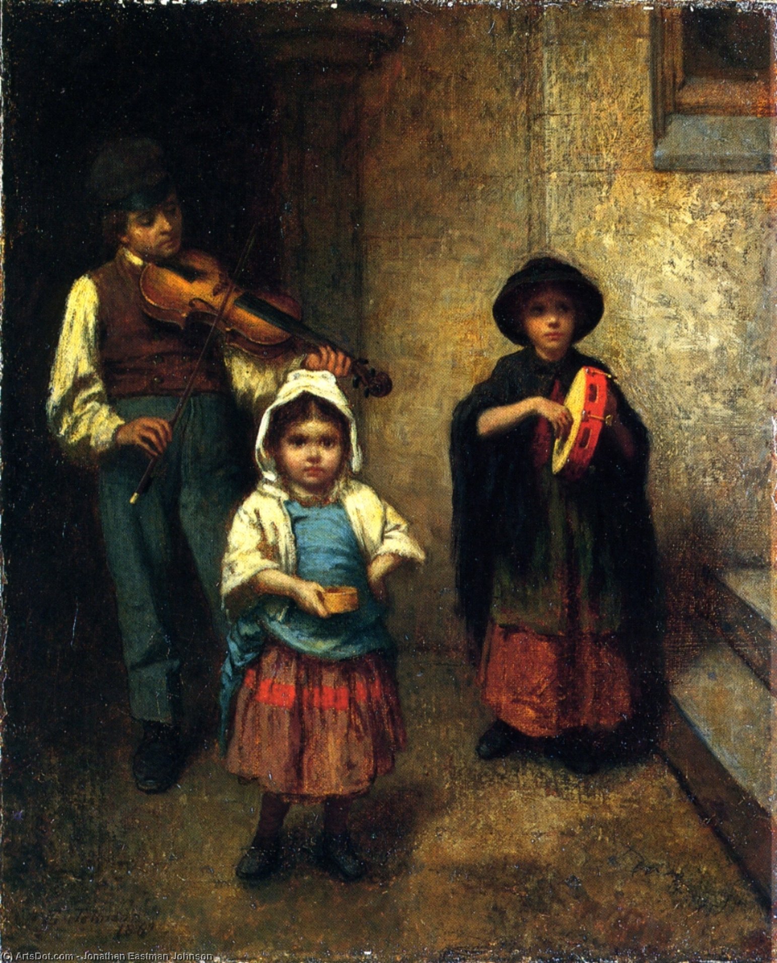 Street Musicians — Jonathan Eastman Johnson