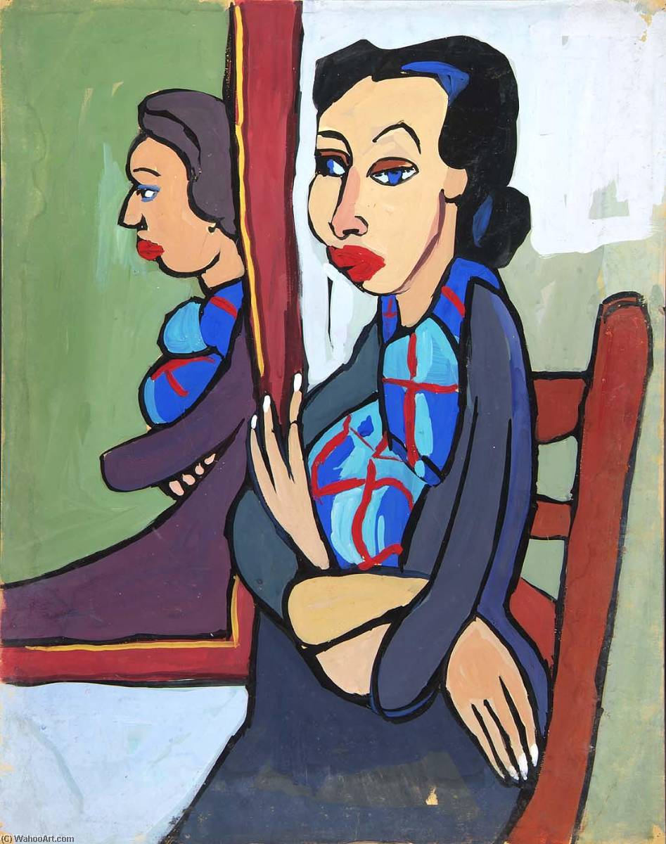 Seated Woman With Crossed Arms — William H. Johnson