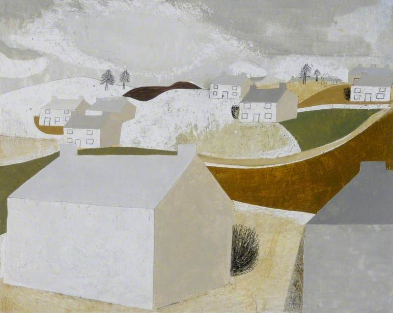 1939–41 (winter Landscape Halsetown) — Ben Nicholson Om