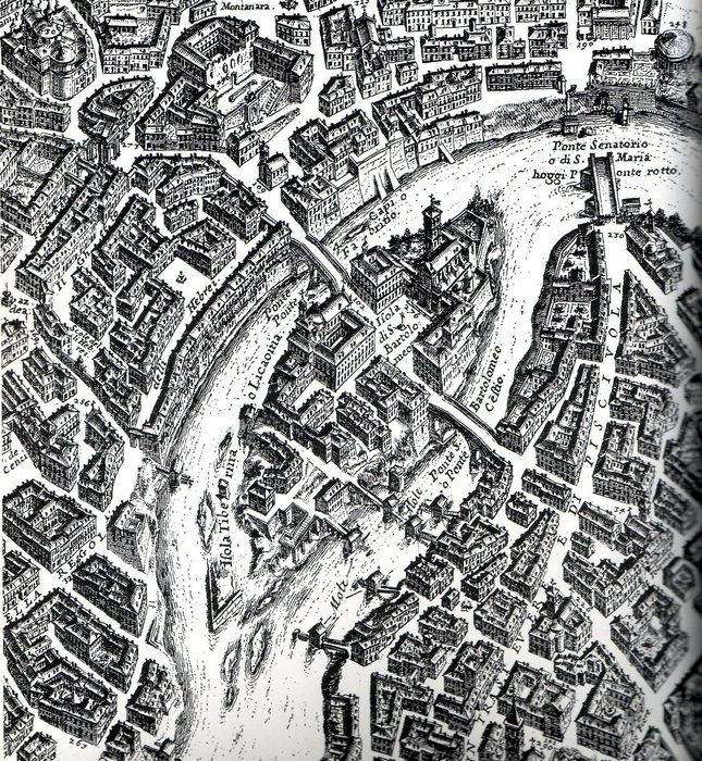 Isola Tiberina — Giovanni Battista Falda