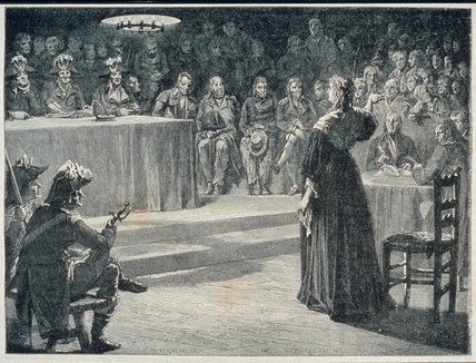Marie-antoinette Facing The Revolutionary Tribunal — Hippolyte De La Charlerie