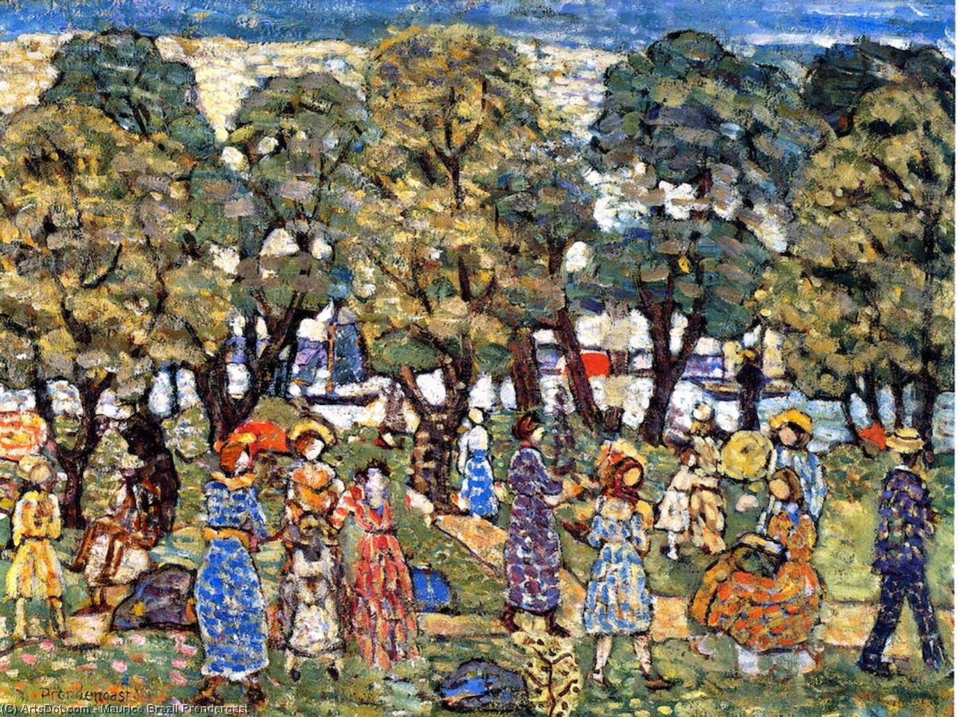 Under The Trees — Maurice Brazil Prendergast
