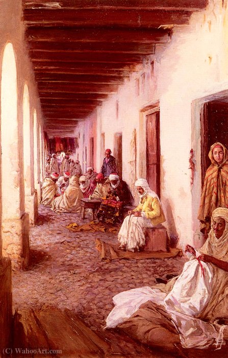 A Street In Biskra, Algeria — Gustavo Simoni