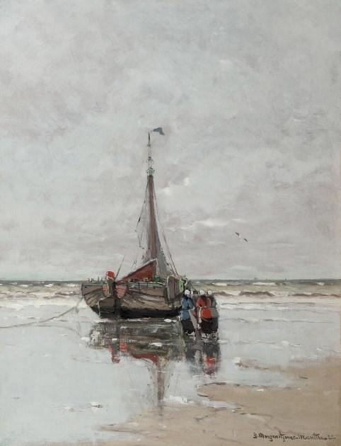Vissersvrouwen Bij Een Bom Op Het Strand — Gerhard Morgenstjerne Munthe